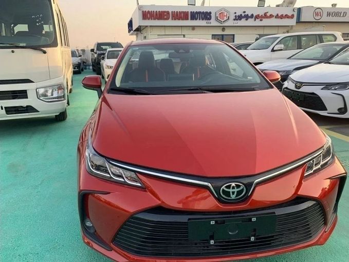 New Toyota Corolla XII (E210), 1.2 l, 2023 in Dubai by Mohamed Hakim Motors, Red color. Other | AUTO.AE