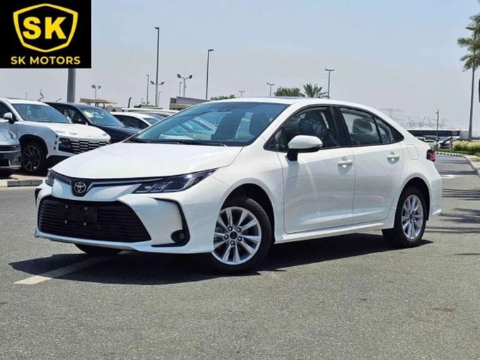 New Toyota Corolla Sporty XII (E210), 1.2 l, 2024 in Dubai by SK Motors, White color. Chinese Specs | AUTO.AE