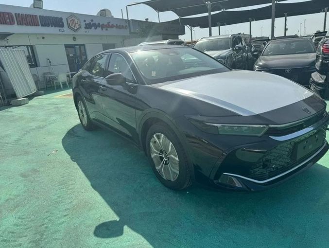 New Toyota Crown XVI (S235), 2.5 l, 2023 in Dubai by Mohamed Hakim Motors, Black color. GCC Specs | AUTO.AE