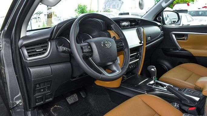 New Toyota Fortuner II Facelift, 4.0 l, 2024 in Dubai by Najem Motors, Grey color. GCC Specs | AUTO.AE