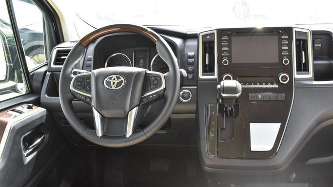 New Toyota Granvia II, 3.5 l, 2023 in Dubai by Najem Motors, Black color. GCC Specs | AUTO.AE
