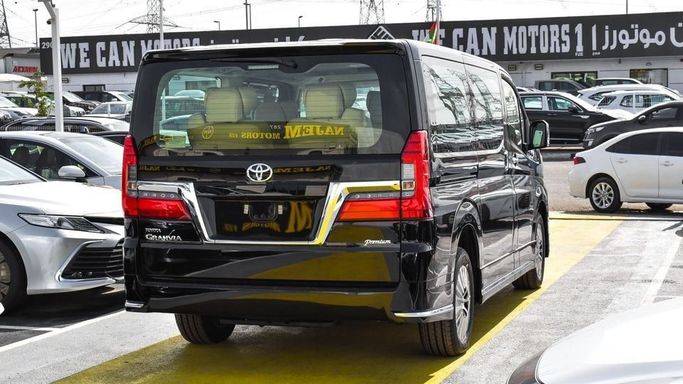 New Toyota Granvia II, 3.5 l, 2023 in Dubai by Najem Motors, Black color. GCC Specs | AUTO.AE
