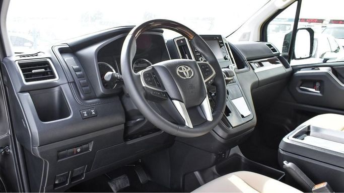 New Toyota Granvia II, 3.5 l, 2023 in Dubai by Najem Motors, Black color. GCC Specs | AUTO.AE