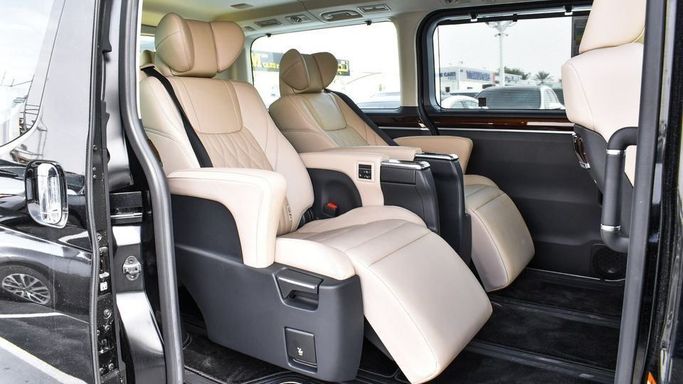 New Toyota Granvia II, 3.5 l, 2023 in Dubai by Najem Motors, Black color. GCC Specs | AUTO.AE