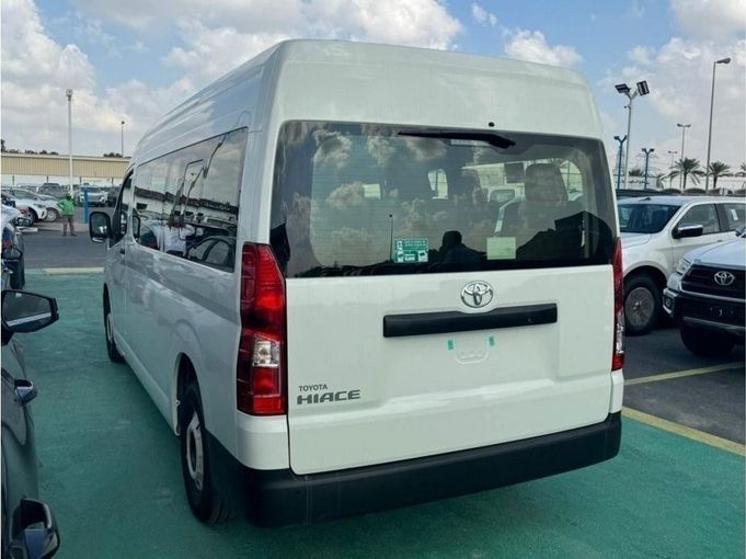 New Toyota HiAce H300, 3.5 l, 2025 in Dubai by Mohamed Hakim Motors, White color. GCC Specs | AUTO.AE