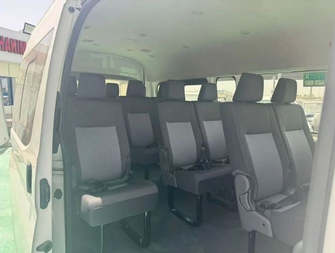 New Toyota HiAce H300, 3.5 l, 2025 in Dubai by Mohamed Hakim Motors, White color. GCC Specs | AUTO.AE