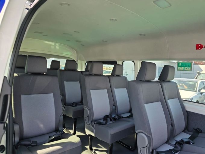 New Toyota HiAce H300, 3.5 l, 2025 in Dubai by Mohamed Hakim Motors, White color. GCC Specs | AUTO.AE