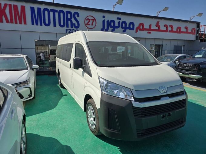 New Toyota HiAce H300, 3.5 l, 2025 in Dubai by Mohamed Hakim Motors, White color. GCC Specs | AUTO.AE