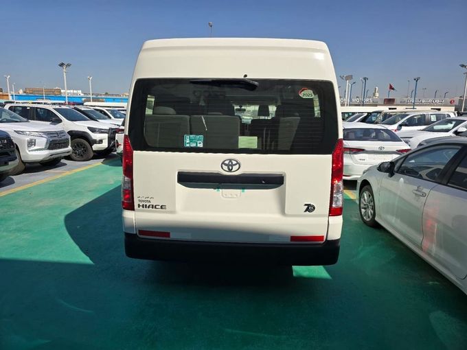 New Toyota HiAce H300, 3.5 l, 2025 in Dubai by Mohamed Hakim Motors, White color. GCC Specs | AUTO.AE