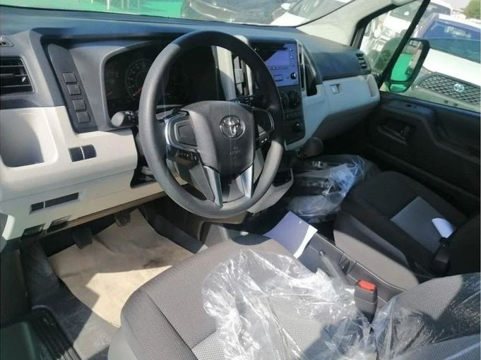 New Toyota HiAce H300, 2.8 l, 2025 in Dubai by Mohamed Hakim Motors, White color. GCC Specs | AUTO.AE