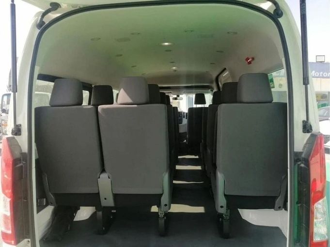 New Toyota HiAce H300, 2.8 l, 2025 in Dubai by Mohamed Hakim Motors, White color. GCC Specs | AUTO.AE