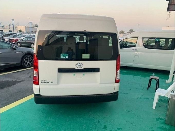 New Toyota HiAce H300, 2.8 l, 2025 in Dubai by Mohamed Hakim Motors, White color. GCC Specs | AUTO.AE