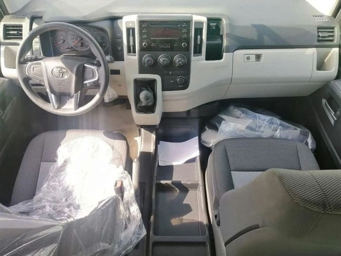 New Toyota HiAce H300, 2.8 l, 2025 in Dubai by Mohamed Hakim Motors, White color. GCC Specs | AUTO.AE