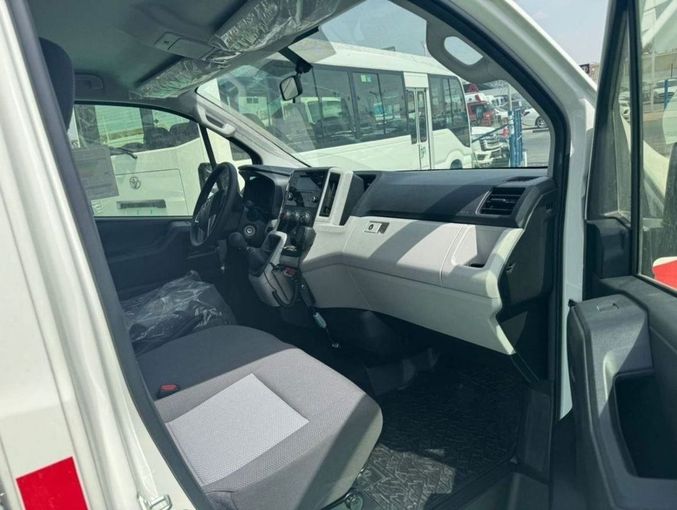 New Toyota HiAce H300, 3.5 l, 2025 in Dubai by Mohamed Hakim Motors, White color. GCC Specs | AUTO.AE