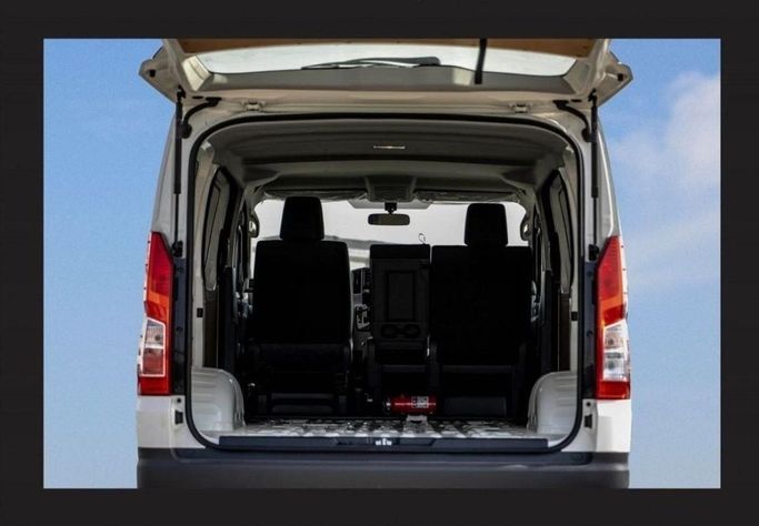 New Toyota HiAce H300, 3.5 l, 2025 in Dubai by Mohamed Hakim Motors, White color. GCC Specs | AUTO.AE