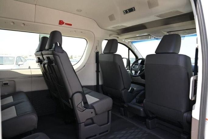 New Toyota HiAce H300, 3.5 l, 2024 in Dubai by Mohamed Hakim Motors, White color. GCC Specs | AUTO.AE