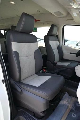 New Toyota HiAce H300, 3.5 l, 2024 in Dubai by Mohamed Hakim Motors, White color. GCC Specs | AUTO.AE