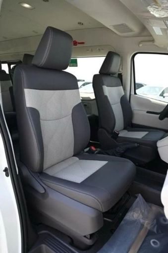 New Toyota HiAce H300, 3.5 l, 2023 in Dubai by Mohamed Hakim Motors, White color. GCC Specs | AUTO.AE