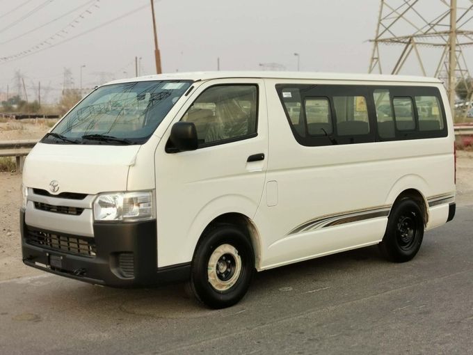 New Toyota HiAce H200 Facelift, 2.5 l, 2025 in Dubai by SK Motors, White color. GCC Specs | AUTO.AE