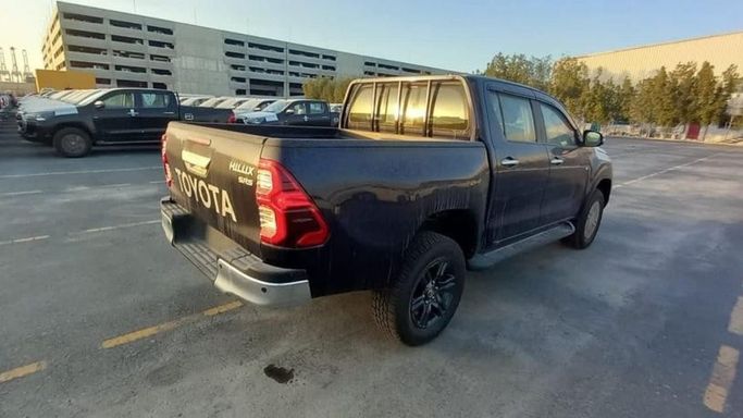 New Toyota Hilux VIII Facelift, 2.4 l, 2023 in Dubai by Mohamed Hakim Motors, Navy Blue color. GCC Specs | AUTO.AE