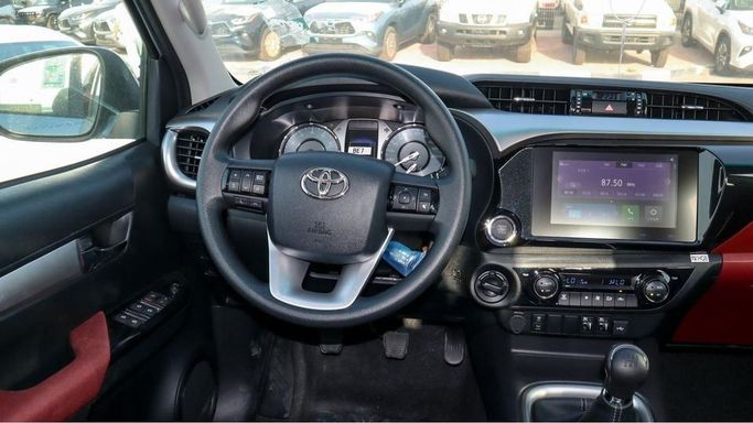 New Toyota Hilux VIII Facelift, 2.7 l, 2024 in Dubai by Najem Motors, Silver color. GCC Specs | AUTO.AE