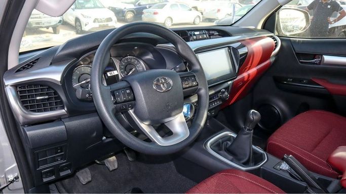 New Toyota Hilux VIII Facelift, 2.7 l, 2024 in Dubai by Najem Motors, Silver color. GCC Specs | AUTO.AE