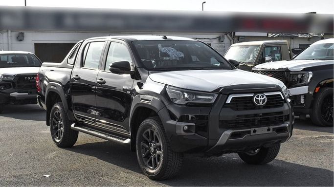 New Toyota Hilux VIII Facelift, 4.0 l, 2024 in Dubai by Najem Motors, Black color. GCC Specs | AUTO.AE