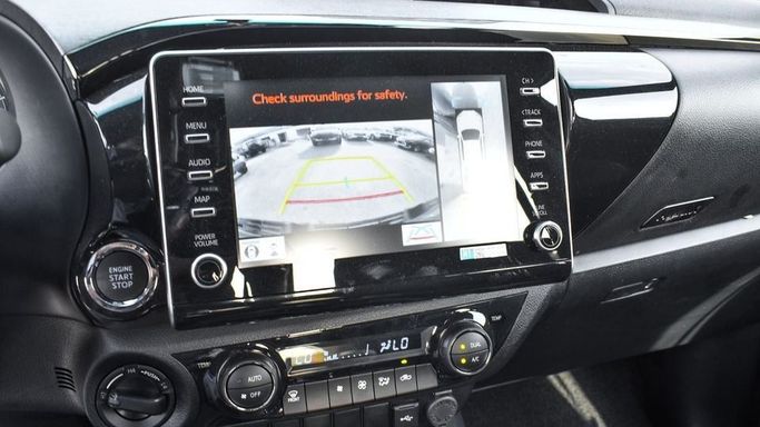 New Toyota Hilux VIII Facelift, 4.0 l, 2024 in Dubai by Najem Motors, Black color. GCC Specs | AUTO.AE