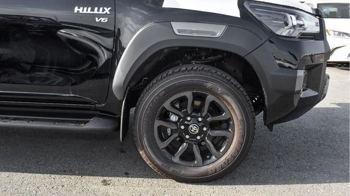 New Toyota Hilux VIII Facelift, 4.0 l, 2024 in Dubai by Najem Motors, Black color. GCC Specs | AUTO.AE