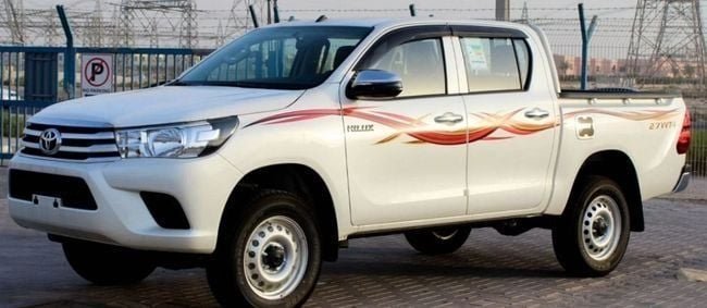 New Toyota Hilux VIII Facelift, 2.7 l, 2022 in Dubai by Falcons GT Motors FZCO, White color. GCC Specs | AUTO.AE