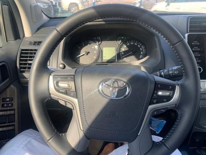 New Toyota Land Cruiser Prado 150 Series Facelift 3, 2.7 l, 2023 in Dubai by Mohamed Hakim Motors, Black color. GCC Specs | AUTO.AE
