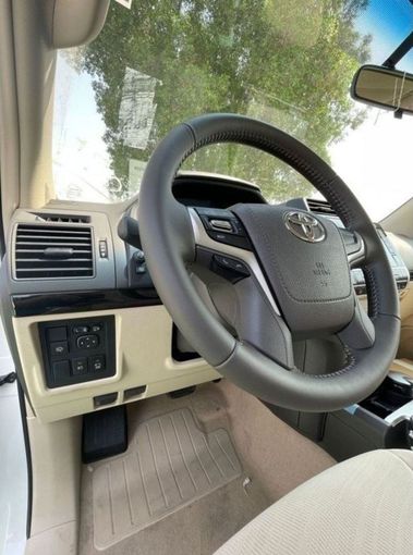 New Toyota Land Cruiser Prado 150 Series Facelift 3, 4.0 l, 2023 in Dubai by Mohamed Hakim Motors, White color. GCC Specs | AUTO.AE