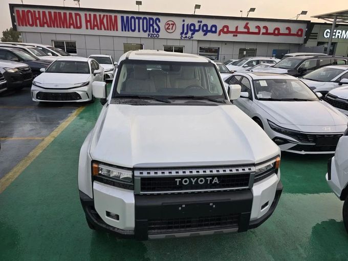 New Toyota Land Cruiser Prado 250 Series, 2.4 l, 2025 in Dubai by Mohamed Hakim Motors, White color. Other | AUTO.AE