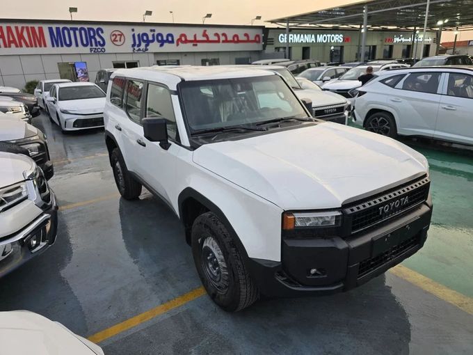 New Toyota Land Cruiser Prado 250 Series, 2.4 l, 2024 in Dubai by Mohamed Hakim Motors, White color. GCC Specs | AUTO.AE