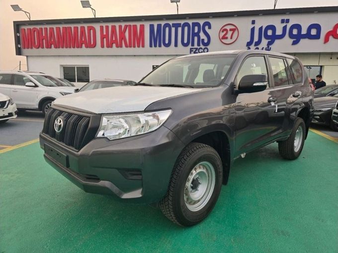 New Toyota Land Cruiser Prado 150 Series Facelift 3, 2.8 l, 2023 in Dubai by Mohamed Hakim Motors, Grey color. GCC Specs | AUTO.AE