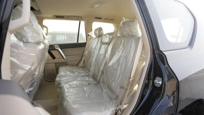New Toyota Land Cruiser Prado 150 Series Facelift 3, 2.7 l, 2023 in Dubai by Mohamed Hakim Motors, Black color. GCC Specs | AUTO.AE