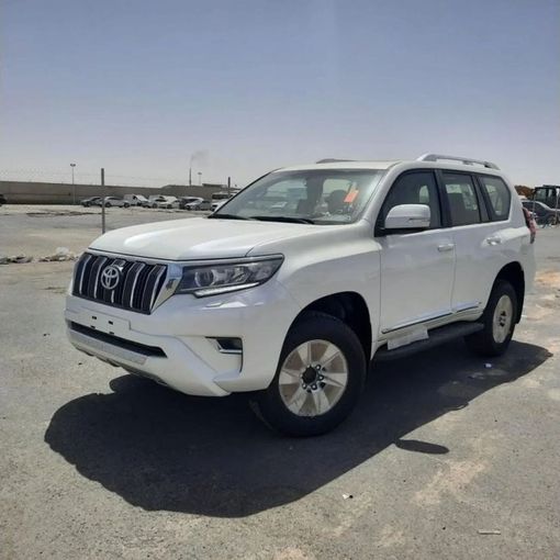 New Toyota Land Cruiser Prado 150 Series Facelift 3, 4.0 l, 2023 in Dubai by Mohamed Hakim Motors, White color. GCC Specs | AUTO.AE