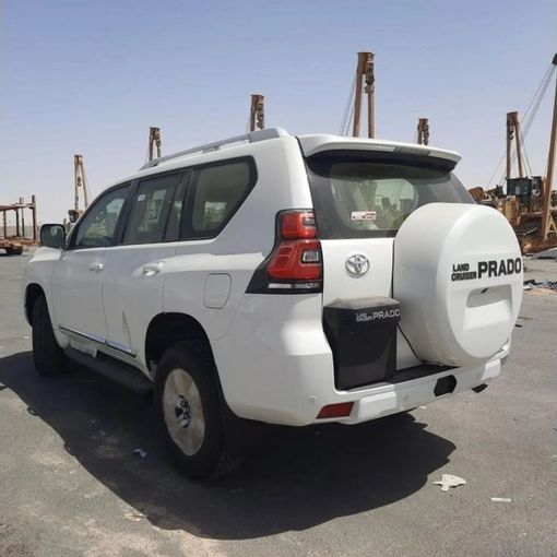 New Toyota Land Cruiser Prado 150 Series Facelift 3, 4.0 l, 2023 in Dubai by Mohamed Hakim Motors, White color. GCC Specs | AUTO.AE