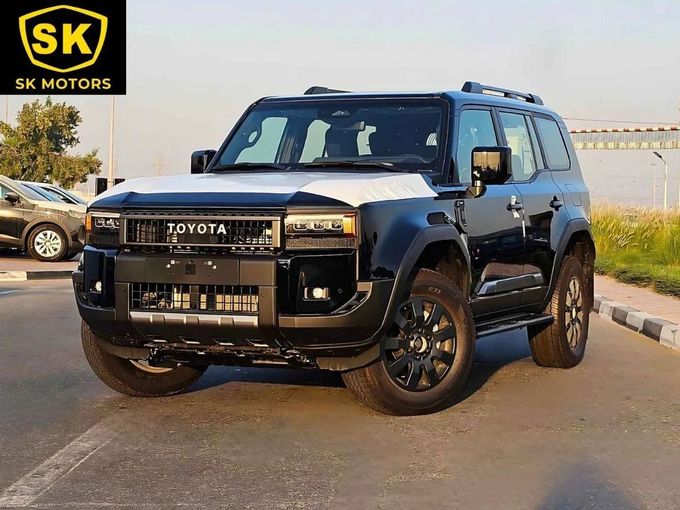 New Toyota Land Cruiser Prado 250 Series, 2.4 l, 2024 in Dubai by SK Motors, Black color. GCC Specs | AUTO.AE
