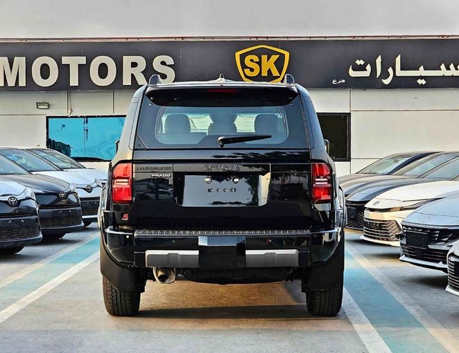 New Toyota Land Cruiser Prado 250 Series, 2.4 l, 2025 in Dubai by SK Motors, Black color. GCC Specs | AUTO.AE
