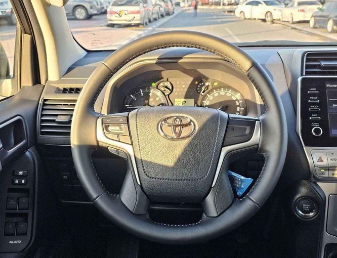 New Toyota Land Cruiser Prado 150 Series Facelift 3, 4.0 l, 2023 in Dubai by SK Motors, White color. GCC Specs | AUTO.AE