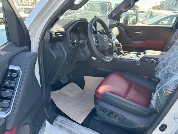 New Toyota Land Cruiser 300 Series, 3.4 l, 2023 in Dubai by Mohamed Hakim Motors, White color. GCC Specs | AUTO.AE