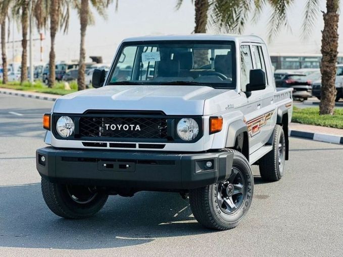 New Toyota Land Cruiser 70 Series Facelift 2, 4.0 l, 2024 in Dubai by Mohamed Hakim Motors, Silver color. GCC Specs | AUTO.AE