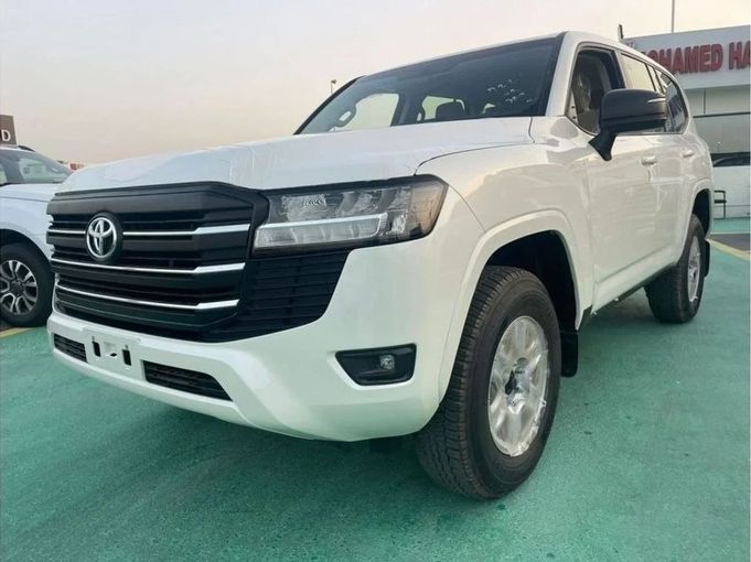 New Toyota Land Cruiser 300 Series, 4.0 l, 2024 in Dubai by Mohamed Hakim Motors, White color. GCC Specs | AUTO.AE