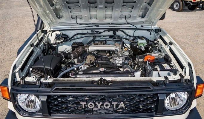 New Toyota Land Cruiser 70 Series Facelift 2, 4.5 l, 2023 in Dubai by Mohamed Hakim Motors, White color. GCC Specs | AUTO.AE