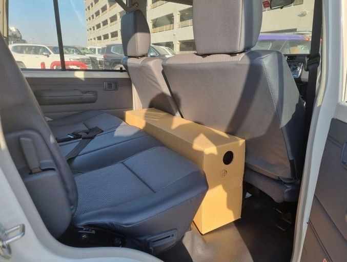 New Toyota Land Cruiser 70 Series Facelift 2, 4.5 l, 2024 in Dubai by Mohamed Hakim Motors, White color. GCC Specs | AUTO.AE