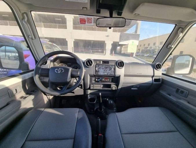 New Toyota Land Cruiser 70 Series Facelift 2, 4.5 l, 2024 in Dubai by Mohamed Hakim Motors, White color. GCC Specs | AUTO.AE