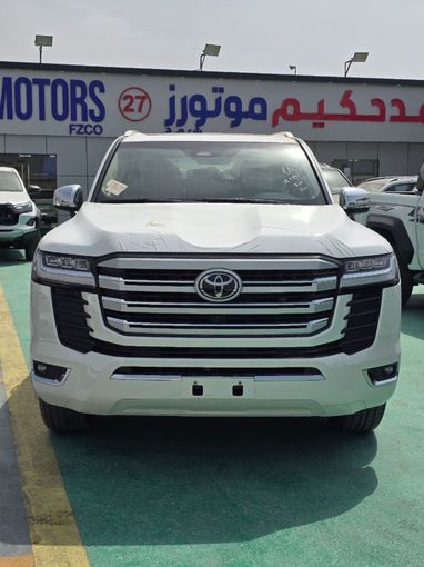 New Toyota Land Cruiser 300 Series, 4.0 l, 2025 in Dubai by Mohamed Hakim Motors, White color. GCC Specs | AUTO.AE