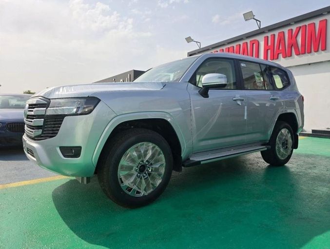 New Toyota Land Cruiser 300 Series, 4.0 l, 2024 in Dubai by Mohamed Hakim Motors, Silver color. GCC Specs | AUTO.AE