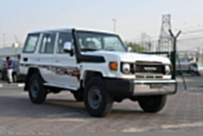 New Toyota Land Cruiser 70 Series Facelift 2, 4.5 l, 2024 in Dubai by Mohamed Hakim Motors, White color. GCC Specs | AUTO.AE